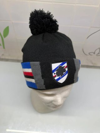 Cappellino Sampdoria nero con strisce multicolor