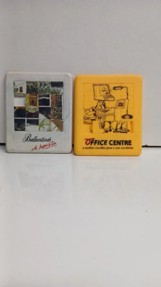 Lote 2 Porta-copos Vintage Office Centre & Ballant