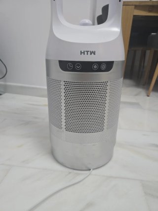 Ventilador HTW Plata y Blanco
