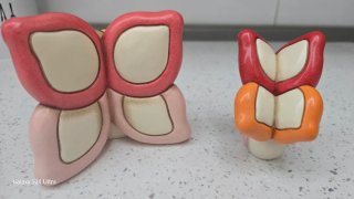 Set 2 Farfalle Thun in Ceramica
