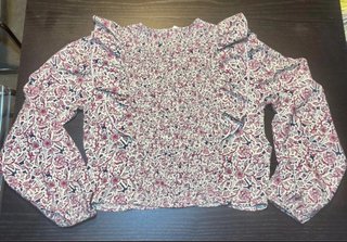 Camisa Mango flores rosas Talla S