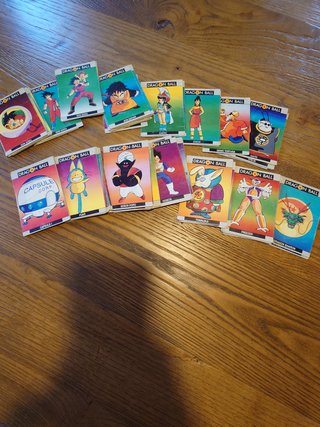 Cartas Dragon Ball de 1986.