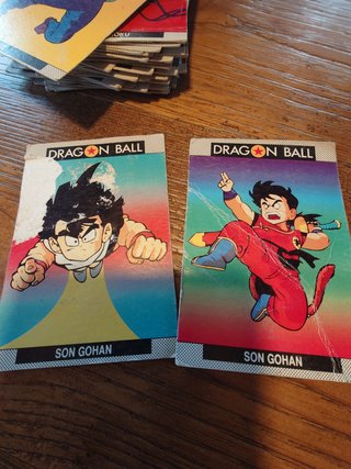 Cartas Dragon Ball de 1986.