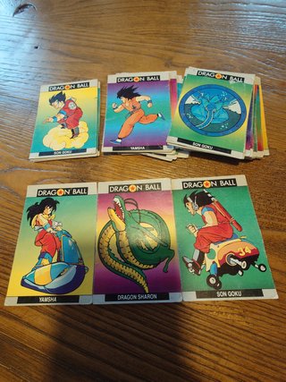 Cartas Dragon Ball de 1986.