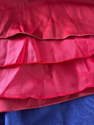 Vestido fiesta coral con lazo talla L