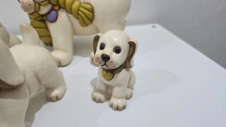 Set 4 Cagnolini Thun in ceramica