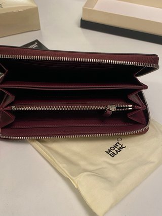 Portafoglio Montblanc donna pelle bordeaux