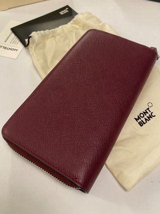 Portafoglio Montblanc donna pelle bordeaux