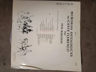 Vinilo Flamenco Pepe Marchena - Memorias Antológic