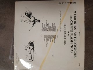 Vinilo Flamenco Pepe Marchena - Memorias Antológic