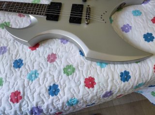 ESP LTD AX-50 Silver Satin Guitarra