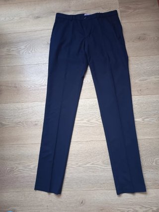 Traje Zara Hombre Azul Talla M impecable.