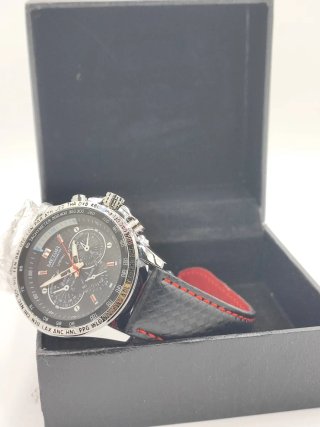 Reloj Megir Cronógrafo Hombre Negro/Plata