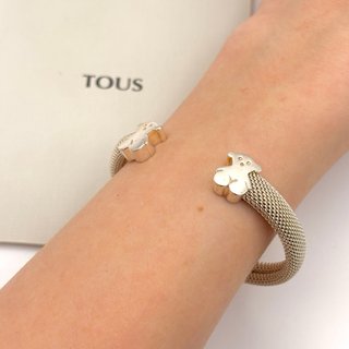 Pulsera brazalete Tous Oso Plata