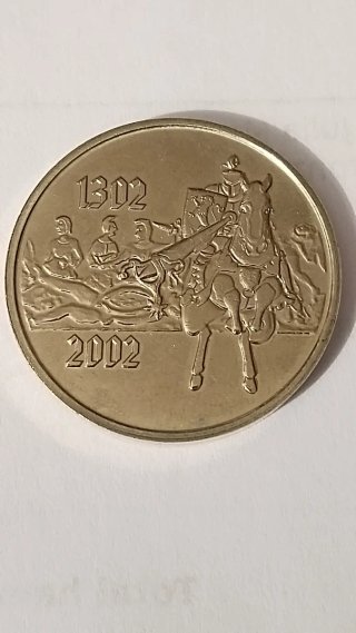 Moneda/Token Bélgica 1302-2002