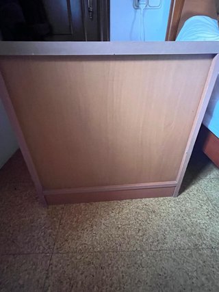 2 Cómoda de madera con 3 cajones