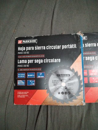 OFERTA 2 SET de Hojas Sierra Circular Parkside PHK