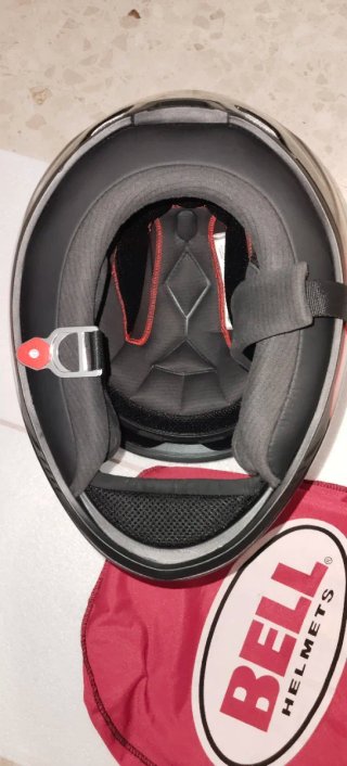 Casco Bell Moto Rojo/Negro + Accesorios