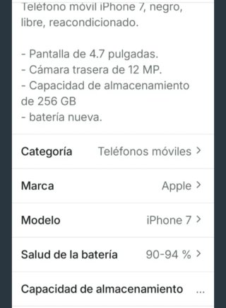 iPhone 7 Negro