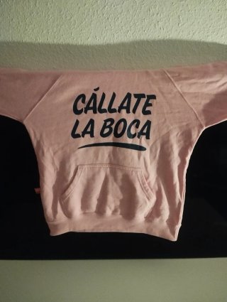 Sudadera Cállate la Boca rosa