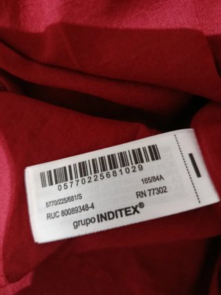 Vestido largo Zara rojo