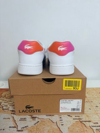 Zapatillas Lacoste Blancas y Rosas
