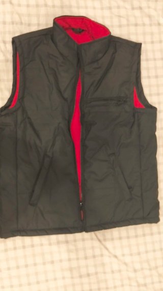 Chaleco Valento Talla XL Negro y Rojo