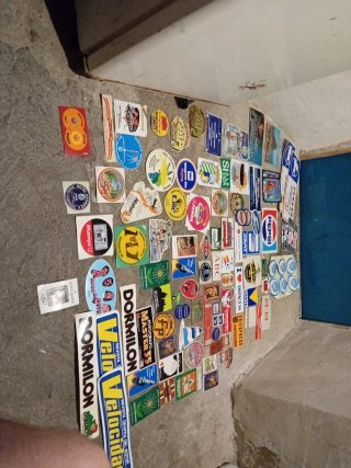 Colección de pegatinas de diferentes épocas