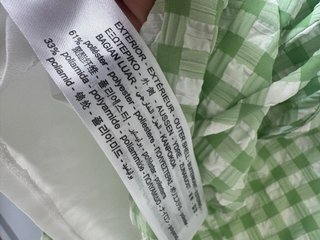 Conjunto cuadros vichy Bershka verde