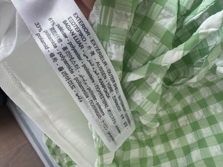 Conjunto cuadros vichy Bershka verde