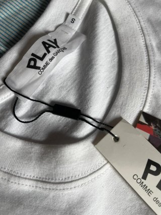 Camiseta Comme des Garçons Corazón Blanco Talla S