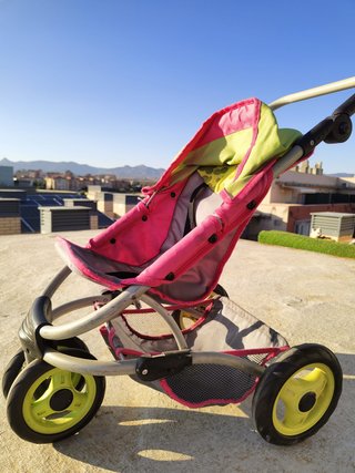 Carrito de muñecas 3 ruedas