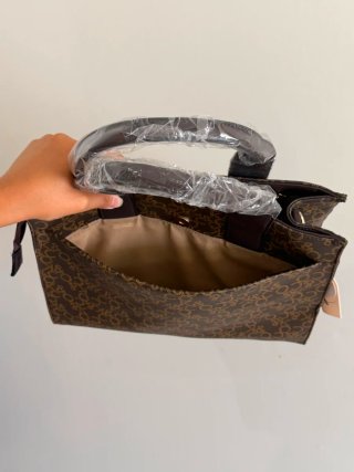 Mala Mulher Castanha Tiracolo Ombro e Mão