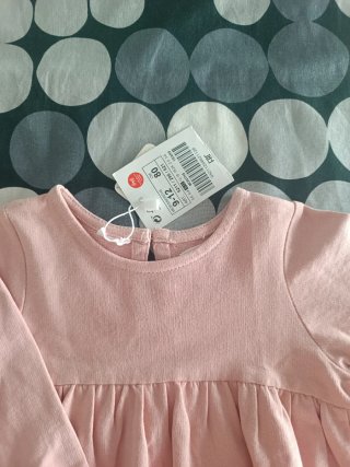 Vestido Lefties rosa 9-12 meses