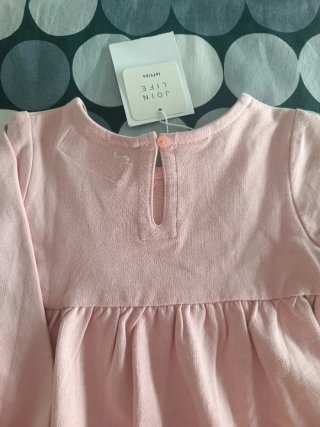 Vestido Lefties rosa 9-12 meses