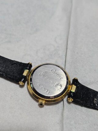 Reloj Cartier Must Negro y Dorado