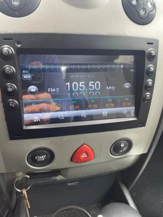 Rádio Renault Megane 2 Android 14 + GPS + Carplay