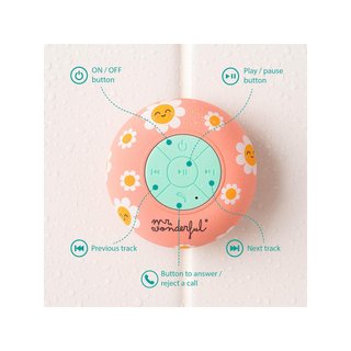 Mr Wonderful WONDEE altavoz ducha bluetooth rosa
