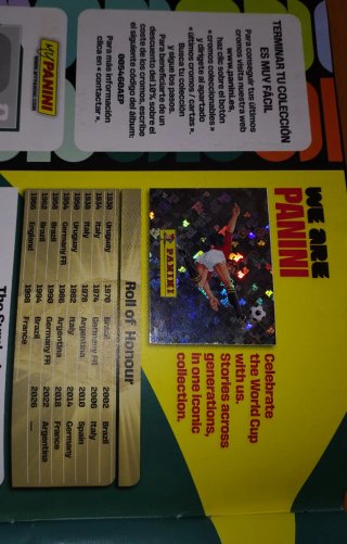 Álbum Panini Mundial 2026 + Regalos Sin Pegar