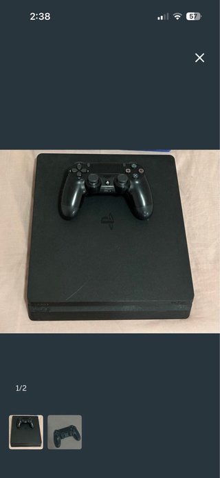 PS4 Slim 1TB Negra juegos y 2 mandos
