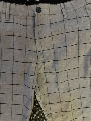 Pantalones de cuadros grises TM