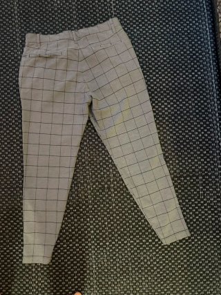Pantalones de cuadros grises TM
