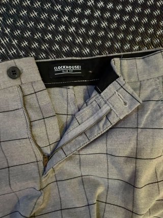 Pantalones de cuadros grises TM