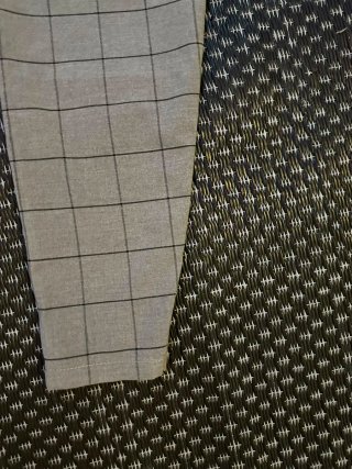 Pantalones de cuadros grises TM