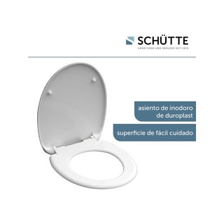 Schütte asiento inodoro cierre suave duradero