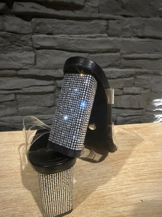 Zapatos Zara Tacón Brillante Talla 37