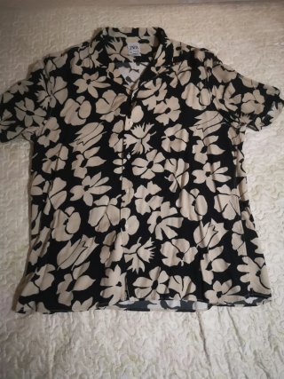 Camisa de cuadros azul y verde Talla XL