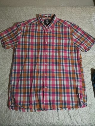 Camisa de cuadros azul y verde Talla XL