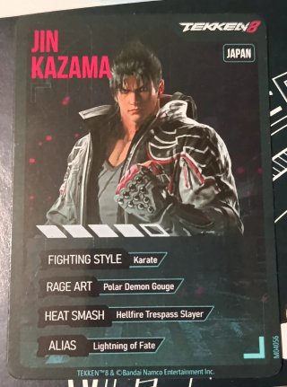 Tarjetas Coleccionista Tekken 8 y moneda
