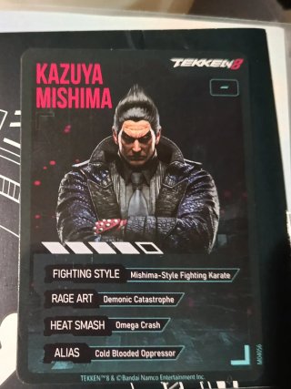 Tarjetas Coleccionista Tekken 8 y moneda